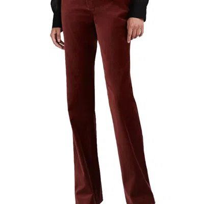 Derek Lam 10 Crosby Blake Flare Trouser In Mahogany In Red