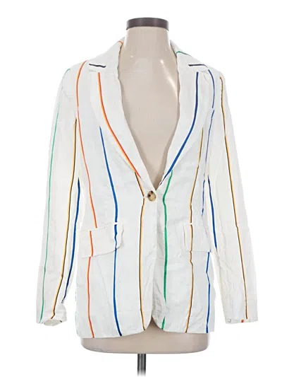 Pre-owned Derek Lam 10 Crosby Blazer Jacket In White