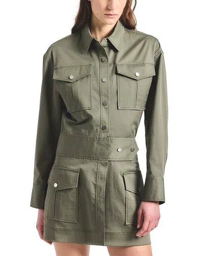 Derek Lam 10 Crosby Brady Utility Mini Dress In Green