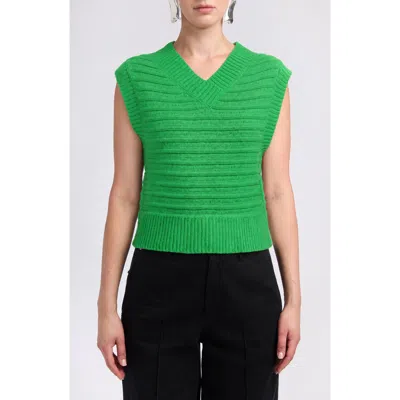 Derek Lam 10 Crosby Bryce Sweater Vest In Green
