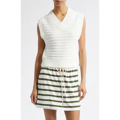 Derek Lam 10 Crosby Bryce Sweater Vest In White
