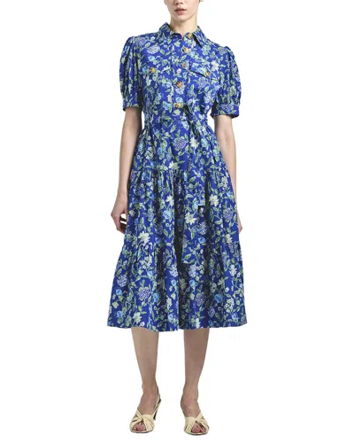 Derek Lam 10 Crosby Buffy Dress In Blue