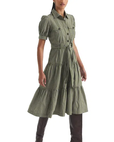 Derek Lam 10 Crosby Buffy Midi Dress In Green