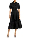 Derek Lam 10 Crosby Buffy Utility Midi Dress In Black