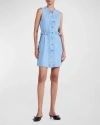 DEREK LAM 10 CROSBY CAMILLE DENIM UTILITY DRESS