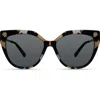 Derek Lam 10 Crosby Campbell Sunglasses In Blue Brown Tortoise