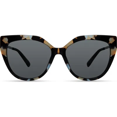 Derek Lam 10 Crosby Campbell Sunglasses In Blue Brown Tortoise