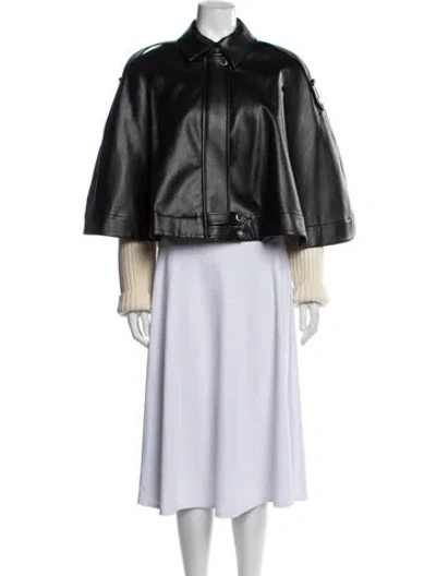 Pre-owned Derek Lam 10 Crosby Cape In Black