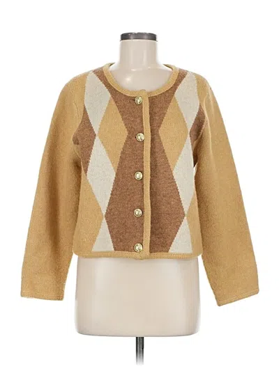 Pre-owned Derek Lam 10 Crosby Cardigan Sweater In Gold