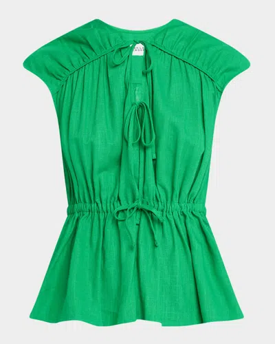 DEREK LAM 10 CROSBY CAROLINE TIE-FRONT TOP