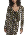 Derek Lam 10 Crosby Carrie Crop Tie Wool-blend Cardigan
