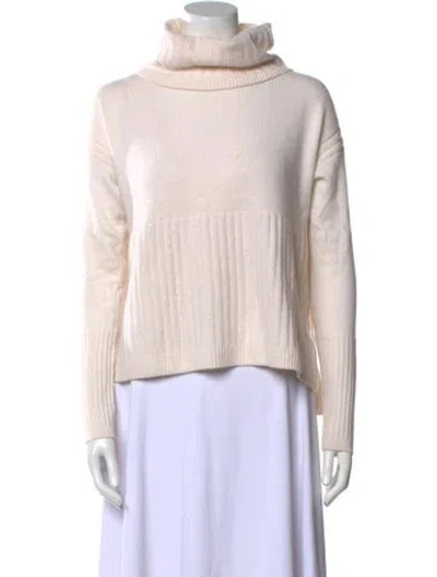 Pre-owned Derek Lam 10 Crosby Cashmere Turtleneck Sweater In Neutral