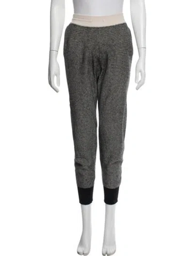 Pre-owned Derek Lam 10 Crosby Cashmere Tweed Pattern Sweatpants In Gray