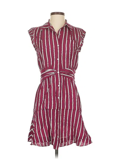 Pre-owned Derek Lam 10 Crosby Casual Dress In Burgundy