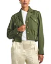 Derek Lam 10 Crosby Celinora Drill Jacket In Green