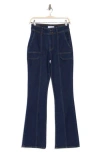 Derek Lam 10 Crosby Charles High Waist Pocket Flare Leg Jeans In Park Rinse