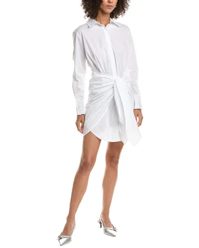 Derek Lam 10 Crosby Charlotte Tie Waist Shirtdress In White