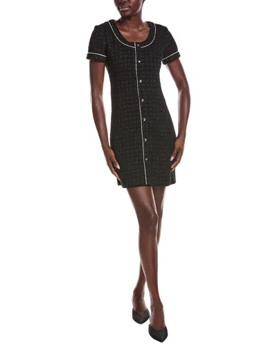 Derek Lam 10 Crosby Ciara Galaxy Wool-blend Tweed Dress In Black