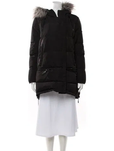 Pre-owned Derek Lam 10 Crosby Coat In Black
