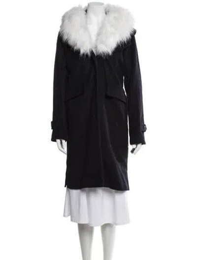 Pre-owned Derek Lam 10 Crosby Coat In Black