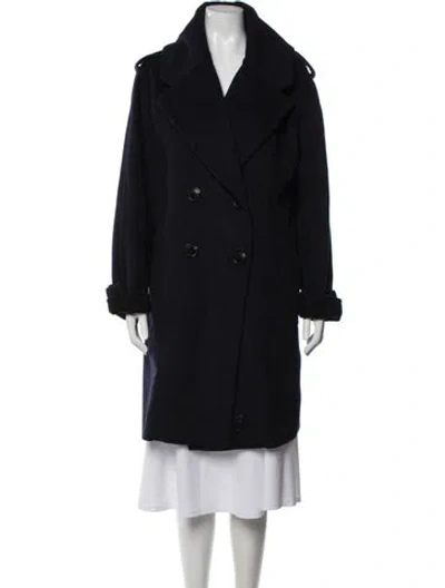 Pre-owned Derek Lam 10 Crosby Coat In Blue
