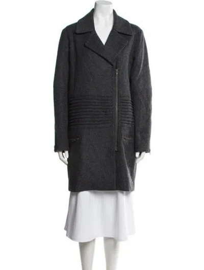 Pre-owned Derek Lam 10 Crosby Coat In Gray