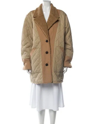 Pre-owned Derek Lam 10 Crosby Coat In Neutral