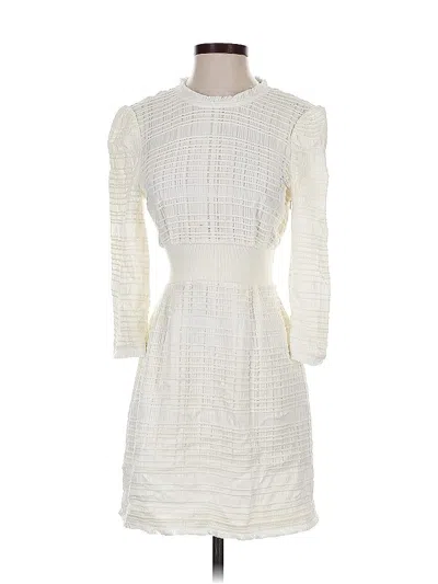 Pre-owned Derek Lam 10 Crosby Cocktail Dress In White