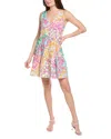 Derek Lam 10 Crosby Satina Sleeveless A-line Shirtdress In Pink