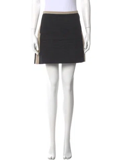 Pre-owned Derek Lam 10 Crosby Colorblock Pattern Mini Skirt In Blue