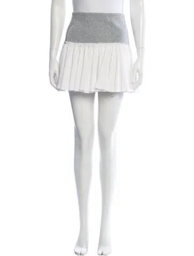 Pre-owned Derek Lam 10 Crosby Colorblock Pattern Mini Skirt In Neutral