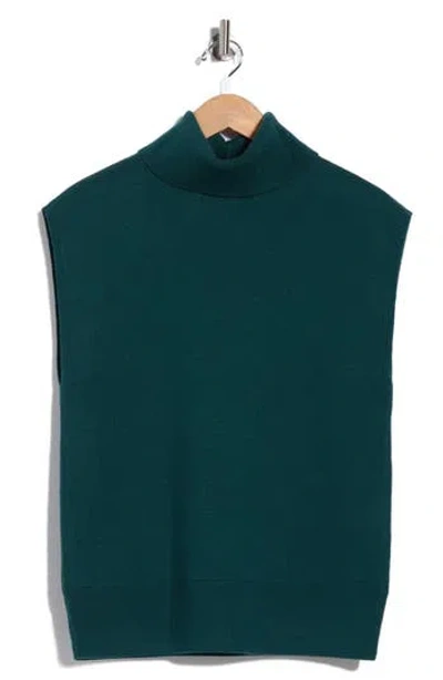 Derek Lam 10 Crosby Contro Turtleneck Vest In Blue