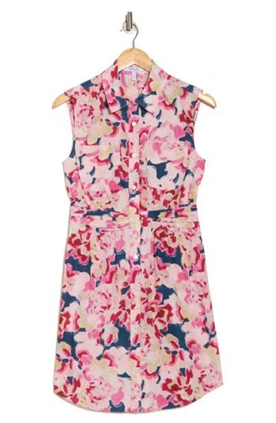 Derek Lam 10 Crosby Cora Sleeveless Shirtdress In Pink