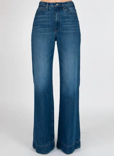 Derek Lam 10 Crosby Coralie High Rise Wide Leg In Soho In Blue