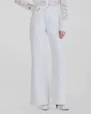 Derek Lam 10 Crosby Coralie High Rise Wide-leg Jeans In White In White