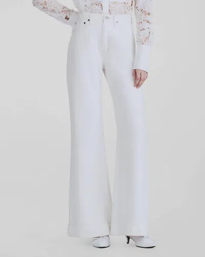 Derek Lam 10 Crosby Coralie High Rise Wide-leg Jeans In White