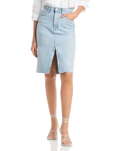 Derek Lam 10 Crosby Cotton Juliet High Rise Denim Skirt In Ludlow