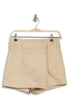 Derek Lam 10 Crosby Covey Utility Skort In Neutral