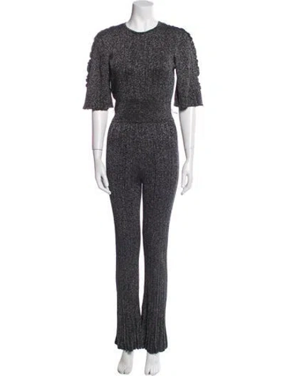 Pre-owned Derek Lam 10 Crosby Crew Neck Jumpsuit In Gray