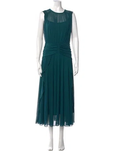 Pre-owned Derek Lam 10 Crosby Crew Neck Long Dress In Multi