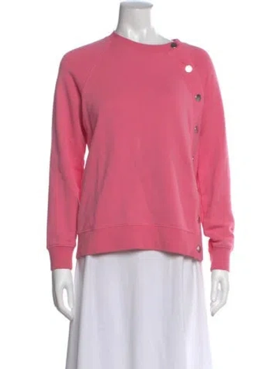 Pre-owned Derek Lam 10 Crosby Crew Neck Long Sleeve Sweatshirt In Pink