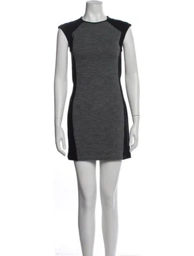 Pre-owned Derek Lam 10 Crosby Crew Neck Mini Dress In Blue