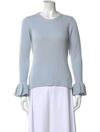 Pre-owned Derek Lam 10 Crosby Crew Neck Sweater In Blue