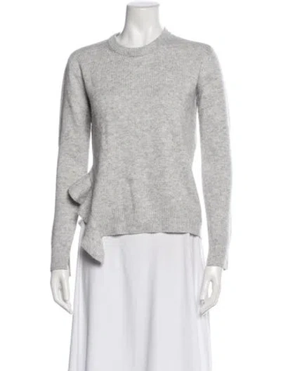 Pre-owned Derek Lam 10 Crosby Crew Neck Sweater In Gray