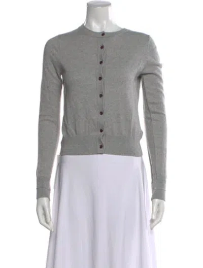 Pre-owned Derek Lam 10 Crosby Crew Neck Sweater In Gray