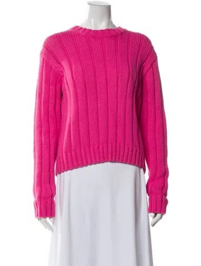 Pre-owned Derek Lam 10 Crosby Crew Neck Sweater In Pink