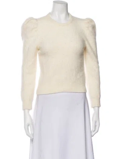Pre-owned Derek Lam 10 Crosby Crew Neck Sweater In White