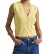 Derek Lam 10 Crosby Crosby Brit Cardigan In Buttercup In Yellow
