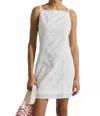 Derek Lam 10 Crosby Sage Garden Tile Cotton Eyelet Minidress In White