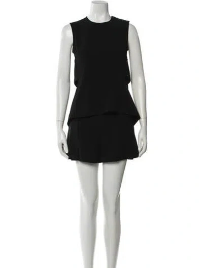 Pre-owned Derek Lam 10 Crosby Cutout Accent Skirt Set In Black